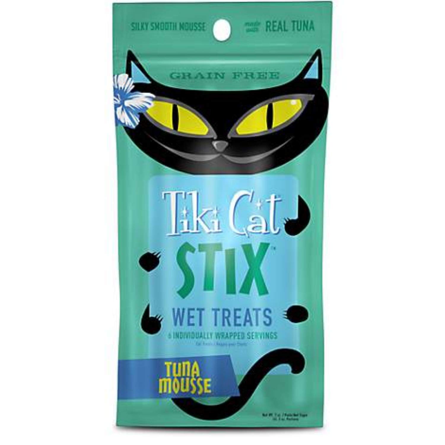 Tiki Cat Stix Tuna Grain-Free Wet Mousse Treats for Cats, 3oz Pouches, 12 Count
Tiki Cat Stix Grain-Free Wet Mousse Tr