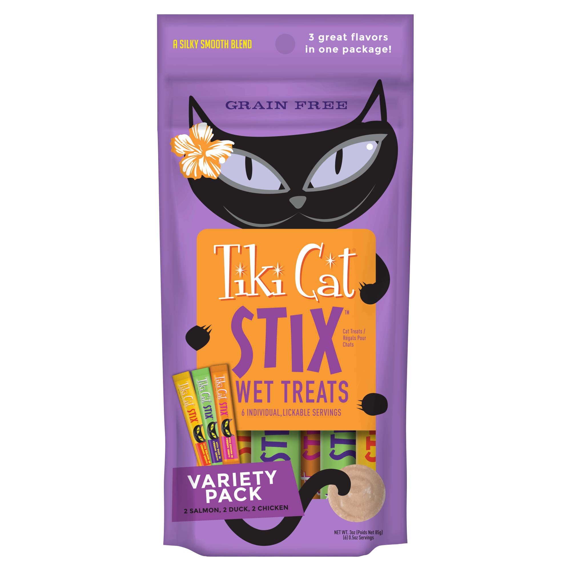 Tiki Cat Stix Grain Free Wet Treats for Cats
| Tiki Cat Stix Lickable Smooth Mousse Blend for Cats
| Tiki Cat Stix Crea